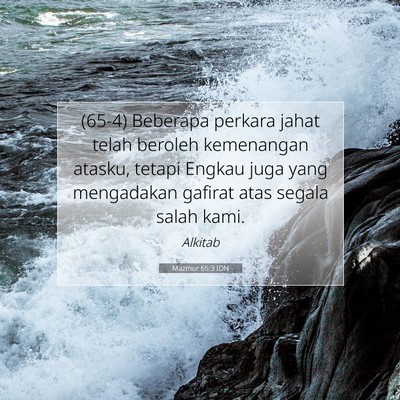 Mazmur 65:3 IDN Gambar Ayat Alkitab