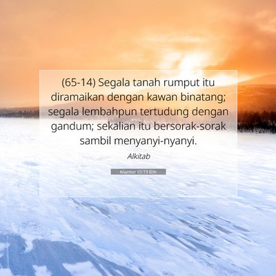 Mazmur 65:13 Ayat Alkitab Dijelaskan