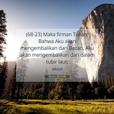 Mazmur 68:22 Ayat Alkitab Dijelaskan