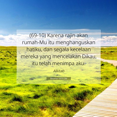 Mazmur 69:9 IDN Gambar Ayat Alkitab