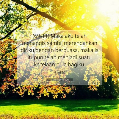 Mazmur 69:10 IDN Gambar Ayat Alkitab