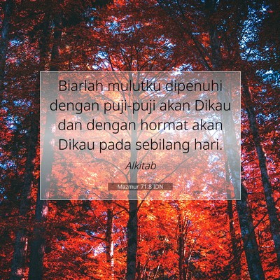 Mazmur 71:8 Ayat Alkitab Dijelaskan