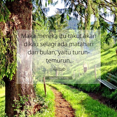 Mazmur 72:5 Ayat Alkitab Dijelaskan