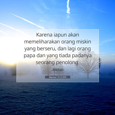Mazmur 72:12 IDN Gambar Ayat Alkitab