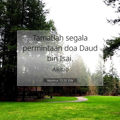 Mazmur 72:20 IDN Gambar Ayat Alkitab