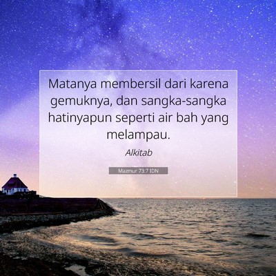 Mazmur 73:7 Ayat Alkitab Dijelaskan