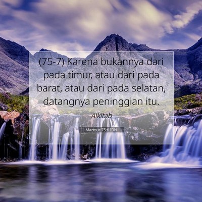 Mazmur 75:6 Ayat Alkitab Dijelaskan