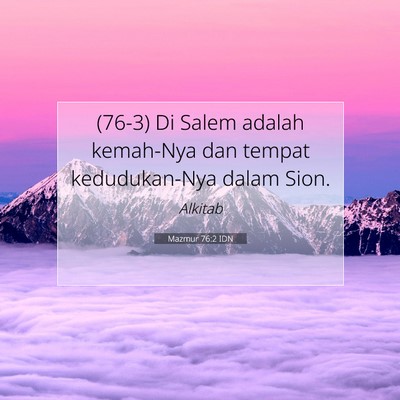 Mazmur 76:2 Ayat Alkitab Dijelaskan