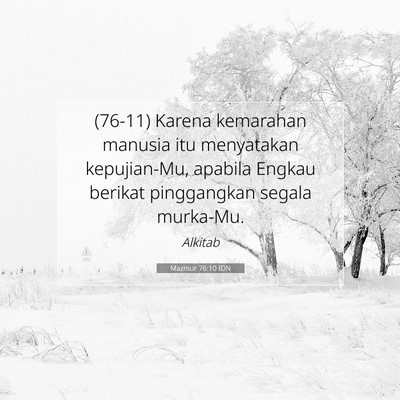 Mazmur 76:10 Ayat Alkitab Dijelaskan