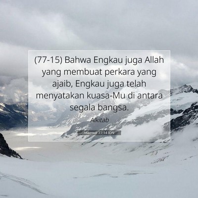 Mazmur 77:14 IDN Gambar Ayat Alkitab
