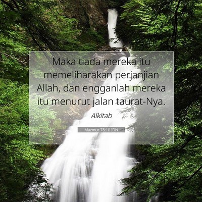 Mazmur 78:10 Ayat Alkitab Dijelaskan