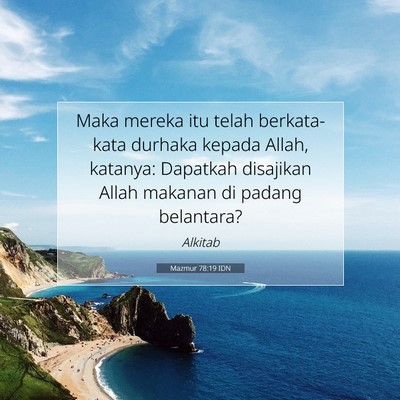 Mazmur 78:19 Ayat Alkitab Dijelaskan