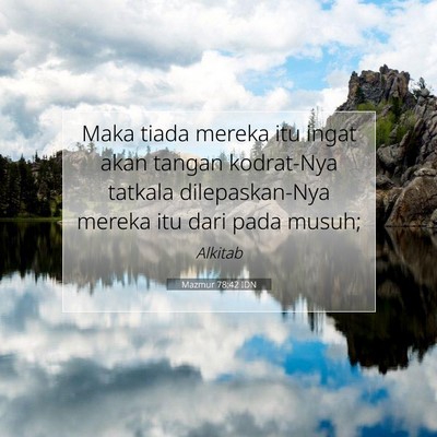 Mazmur 78:42 Ayat Alkitab Dijelaskan
