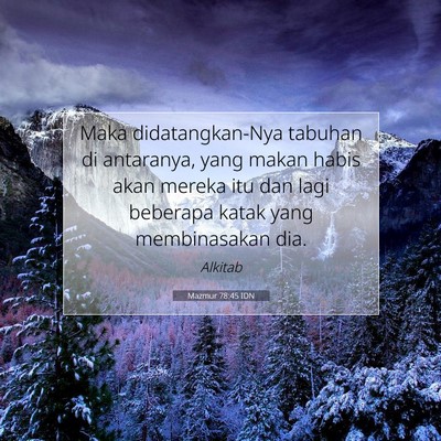 Mazmur 78:45 Ayat Alkitab Dijelaskan