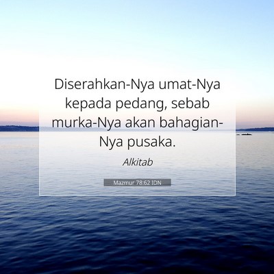 Mazmur 78:62 Ayat Alkitab Dijelaskan
