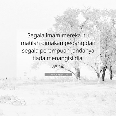 Mazmur 78:64 Ayat Alkitab Dijelaskan