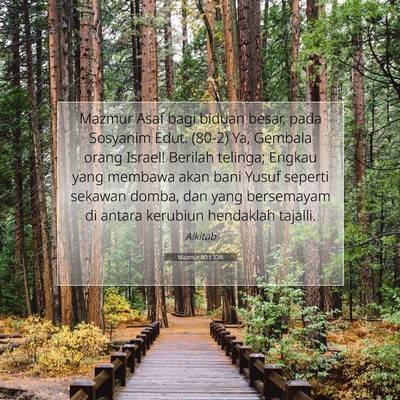 Mazmur 80:1 IDN Gambar Ayat Alkitab