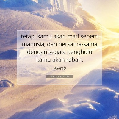 Mazmur 82:7 Ayat Alkitab Dijelaskan