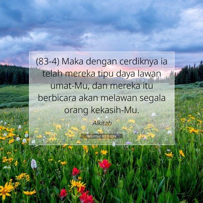 Mazmur 83:3 IDN Gambar Ayat Alkitab