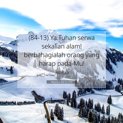 Mazmur 84:12 IDN Gambar Ayat Alkitab