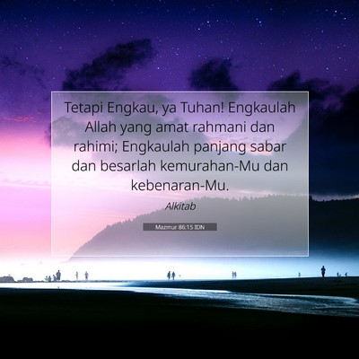 Mazmur 86:15 IDN Gambar Ayat Alkitab