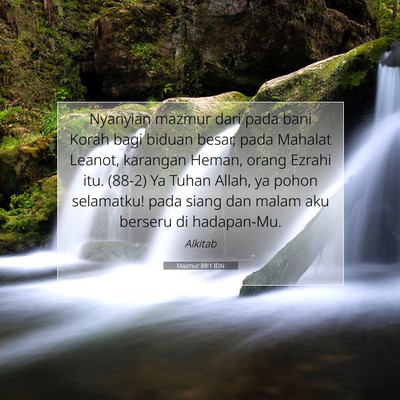 Mazmur 88:1 IDN Gambar Ayat Alkitab