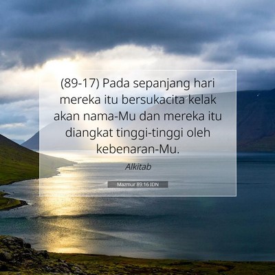 Mazmur 89:16 Ayat Alkitab Dijelaskan