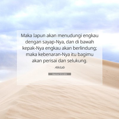 Mazmur 91:4 IDN Gambar Ayat Alkitab