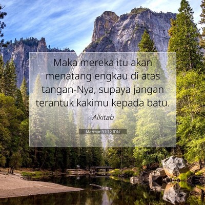 Mazmur 91:12 IDN Gambar Ayat Alkitab
