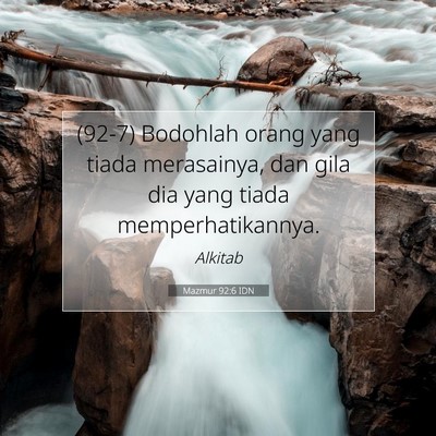 Mazmur 92:6 IDN Gambar Ayat Alkitab
