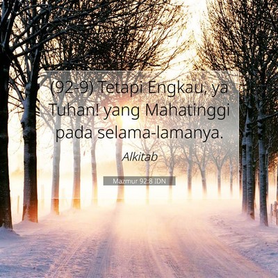 Mazmur 92:8 IDN Gambar Ayat Alkitab