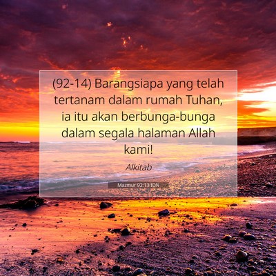 Mazmur 92:13 IDN Gambar Ayat Alkitab