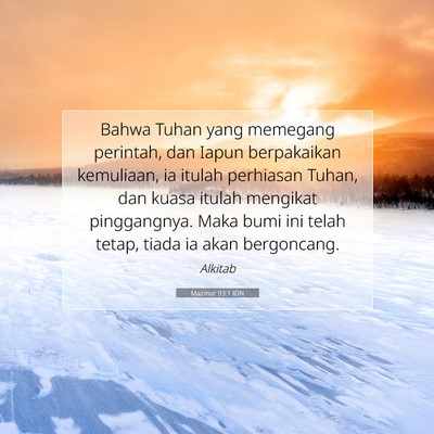 Mazmur 93:1 IDN Gambar Ayat Alkitab