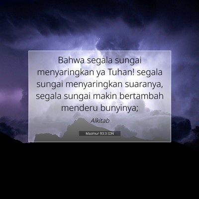 Mazmur 93:3 IDN Gambar Ayat Alkitab