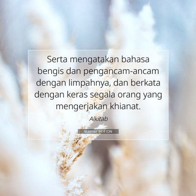 Mazmur 94:4 Ayat Alkitab Dijelaskan