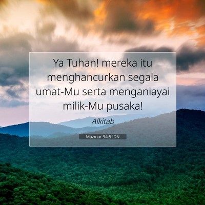 Mazmur 94:5 Ayat Alkitab Dijelaskan