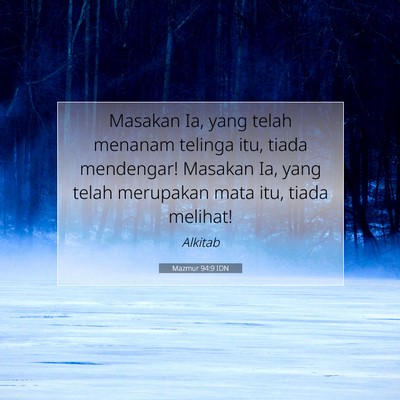Mazmur 94:9 Ayat Alkitab Dijelaskan