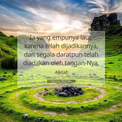 Mazmur 95:5 IDN Gambar Ayat Alkitab