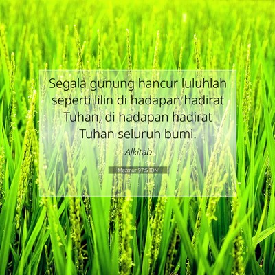 Mazmur 97:5 IDN Gambar Ayat Alkitab