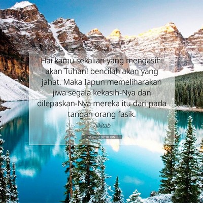Mazmur 97:10 IDN Gambar Ayat Alkitab