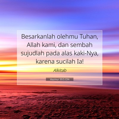Mazmur 99:5 IDN Gambar Ayat Alkitab