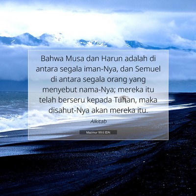 Mazmur 99:6 Ayat Alkitab Dijelaskan