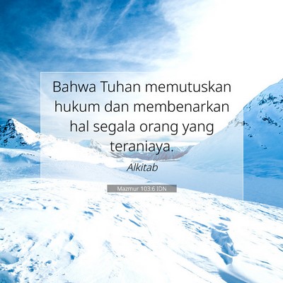 Mazmur 103:6 IDN Gambar Ayat Alkitab