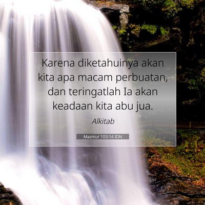 Mazmur 103:14 Ayat Alkitab Dijelaskan