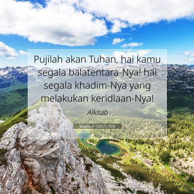 Mazmur 103:21 Ayat Alkitab Dijelaskan