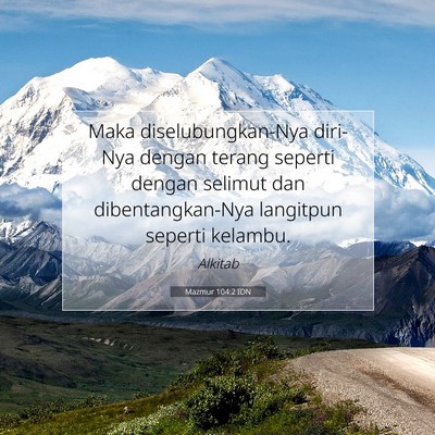 Mazmur 104:2 IDN Gambar Ayat Alkitab
