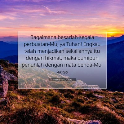 Mazmur 104:24 IDN Gambar Ayat Alkitab