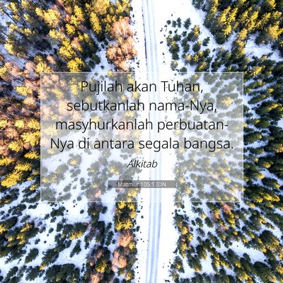 Mazmur 105:1 IDN Gambar Ayat Alkitab