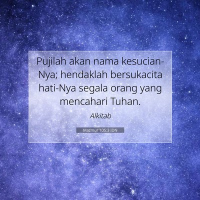 Mazmur 105:3 IDN Gambar Ayat Alkitab