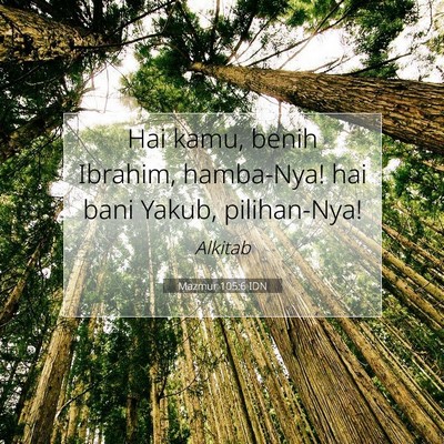 Mazmur 105:6 IDN Gambar Ayat Alkitab